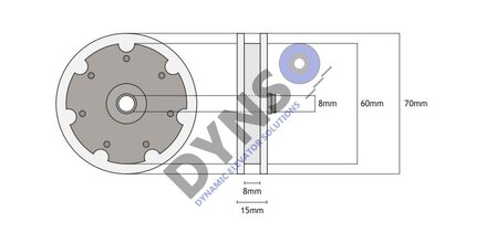 Otis deurrol europa 70mm Schachtdeur