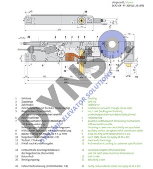 Kronenberg grendelslot DLF1-EX-R-