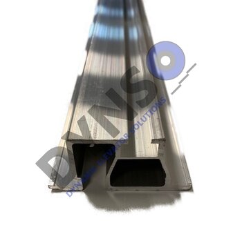 Selcom Aluminium drempelprofiel D = 75mm, Lengte 1800 mm. voor Hydra deuren model 01/02/71/72