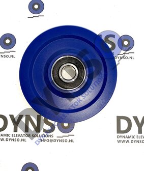 DYNSO Haushahn Logos kabelrol zonder wangen vlakke rail 67,7mm, type LD 2T (V.3-12-19)