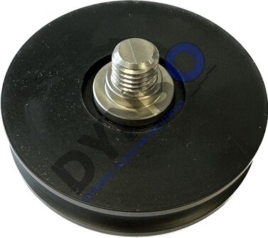 DYNSO Mitsubishi deurrol 72mm tbv ronde rail met as M12 (ter vervanging van geklonken deurrol)