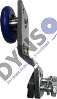 DYNSO Schindler deurrol Qks 8 rechte met 18mm verzet outside, 40mm