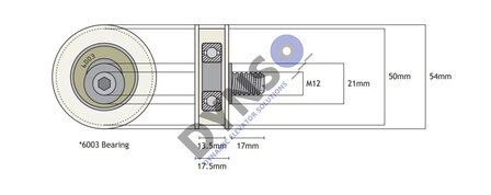 Fermator lockroller 50/11 excentric 54mm