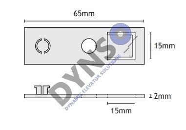 Meiller ondergeleiding slof 65 mm