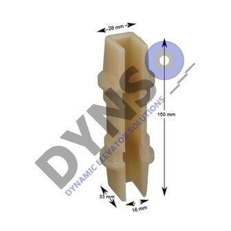 Thyssen slofvoering, 150x28x33, 16mm