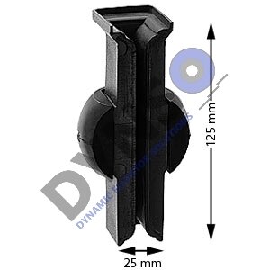 Thyssen slofvoering, 127x34 t.b.v. 9mm leider(excl. gummibal)