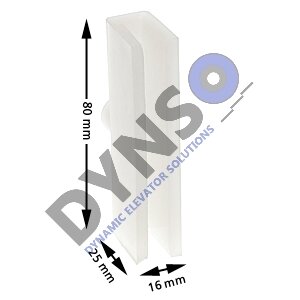 KONE slofvoering, 80x25x16 5mm, for T-guide 40x40x5mm