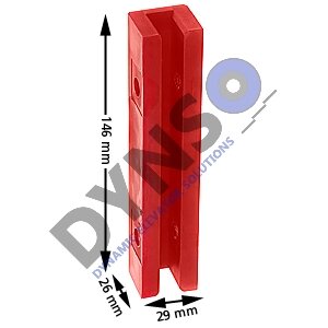 Schindler slofvoering, 146x29x26/10mm