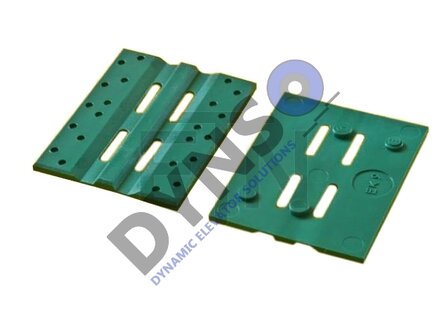 Slofvoering, groen, 100x20x30mm, for leider 5mm