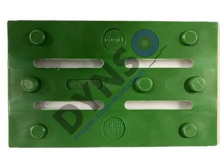 Acla slofvoering FS16P, groen, 140x29,5x30mm, for leider 16mm