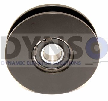 DYNSO Thyssen deurrol tbv ronde rail 80x63x18mm, asgat 15mm