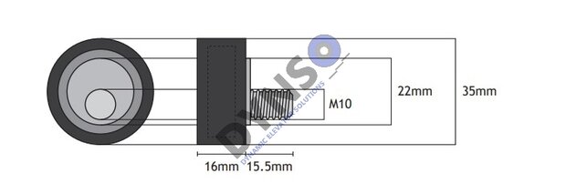 Meiller tegendrukrol met bout (gegalvaniseerd) voor model 25/26/28/31/32