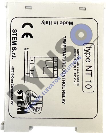 NT10 Temperatuur controle relais