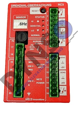 Draairichting bewaking, snelheid monitoring, RC3