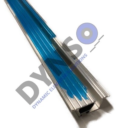 Selcom Aluminium drempelprofiel D = 75mm, Lengte 1800 mm. voor Hydra deuren model 01/02/71/72