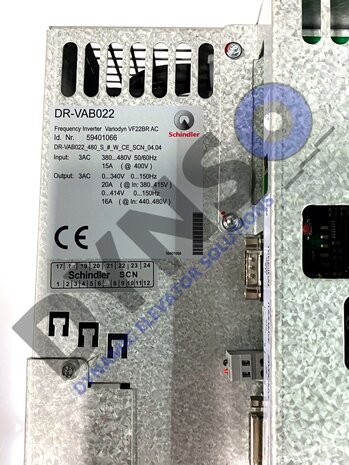 Schindler 5400, VF22BR/DR-VAB22  frequency converter 59401066