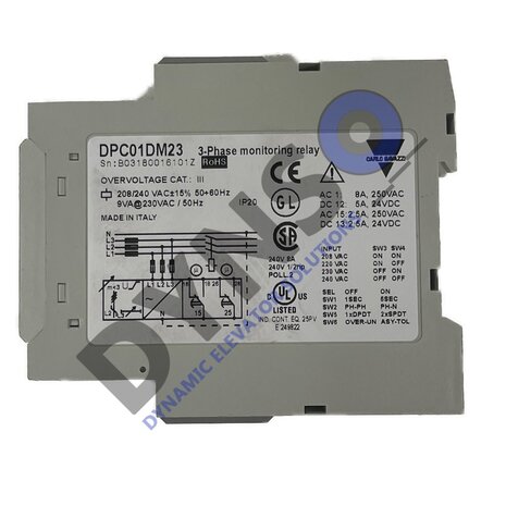 Carlo Gavazzi DPC 01 Fasebewakingsrelais | DPC01DM23